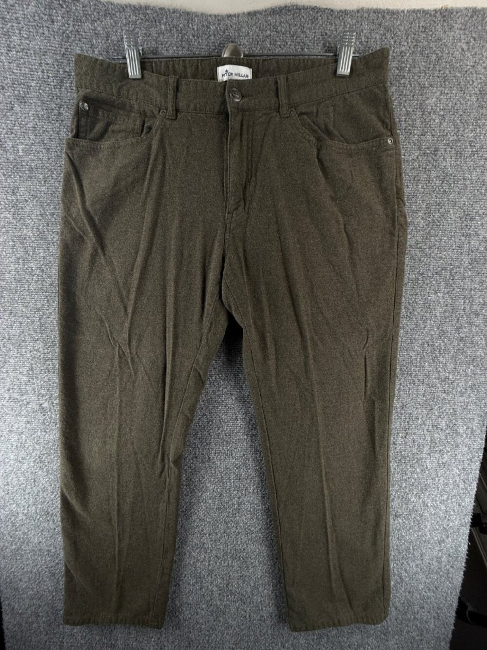 Peter Millar 33 Green Soft Combed Cotton Stretch Pans Men Golf Adult ACTL 33X27